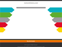 Tablet Screenshot of nomorehistory.com